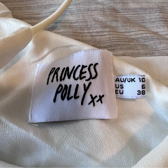 Princess Polly JOCASTA MINI DRESS WHITE - Picture 5 of 5